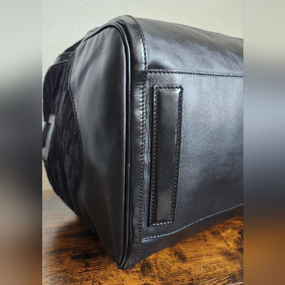 Gucci Guccissima Black Neoprene/Leather Duffle Bag - Picture 12 of 15